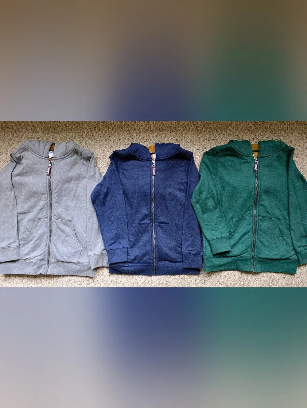 Bundle Boy's Zip-Up Hoodie Jackets Size 10